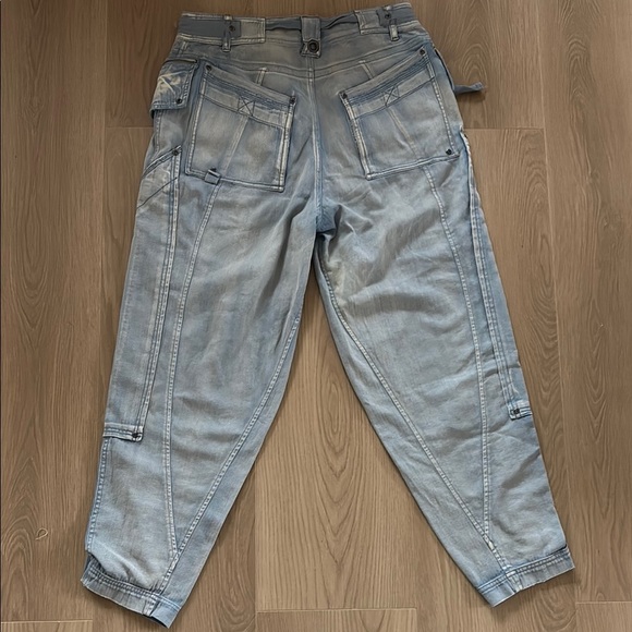 NWOT Free People Wilder Cargo Inspired Pants $228 XS Autumn Sky Slouchy 0066 - Picture 6 of 10